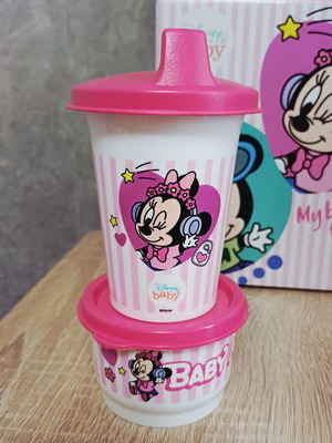 Tupperware Disney Baby set with 250ml cup and 140ml bowl, new