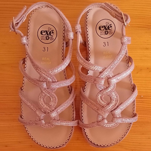Exe flat sandals size 31, new, pink