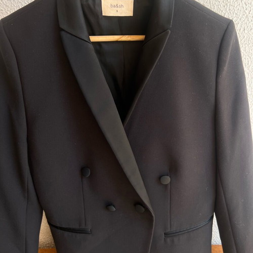 Bash jacket new black short double-breasted