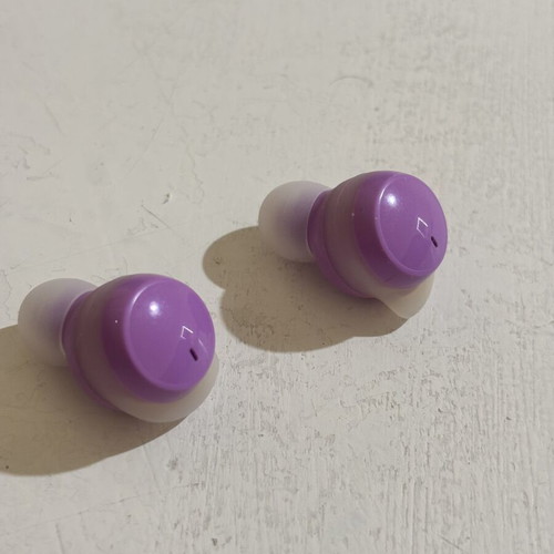 Music Sound Flow wireless earbuds like new, purple, without case
