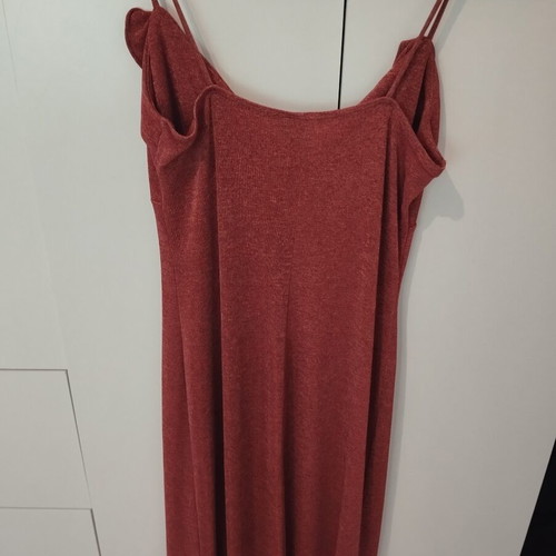 Red short dress used, size M 38 10