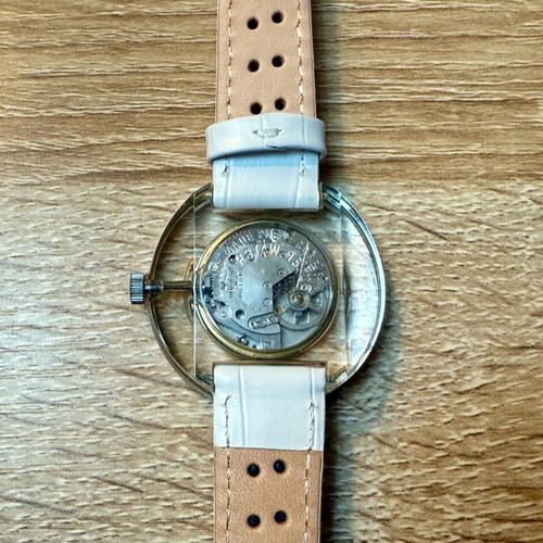 Buler Vintage wristwatch used, women's manual with new leather strap