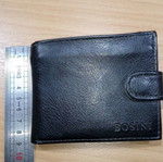 Leather wallet new, black