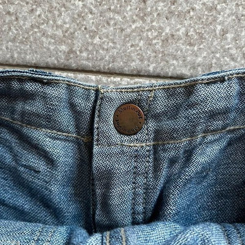 Ultra Low Waist Y2K Meltin' Pot Vintage Bootcut Jeans used, blue turquoise