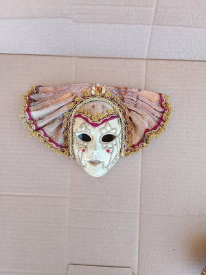 Clay wall mask used, 19x25 cm