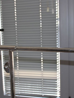 Folding clothes rack used, metal