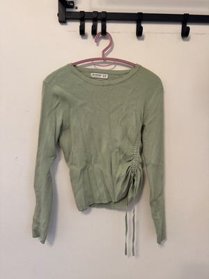 Rip basic blouse with ruching new, green, Star Body H