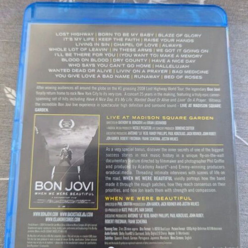 Rock bands Blu-ray like new
