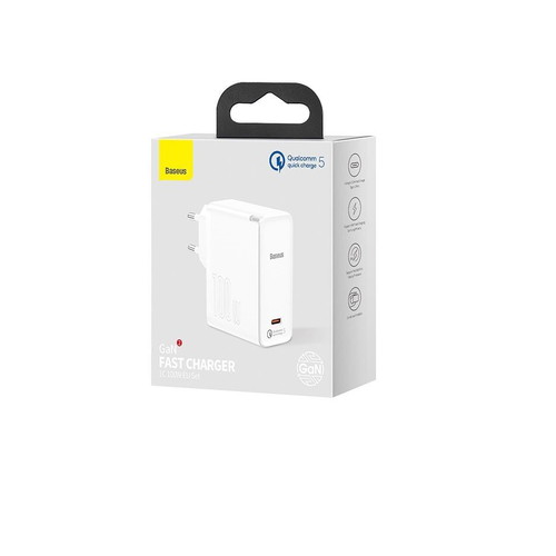 Baseus GAN2 Fast Charger 1C 100W QC 5.0 with Type C Cable