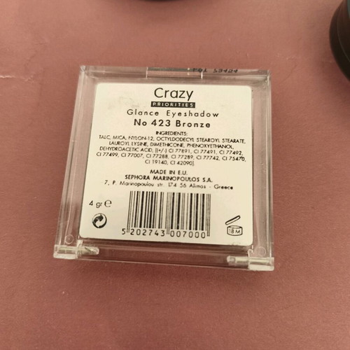 Sephora Crazy MyFace Carlos Roma eyeshadow set like new, shimmer metallic