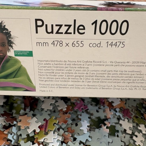 United Colors of Benetton Puzzle 1000 Pieces like new