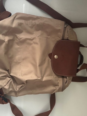 Τσάντα πλάτης Longchamp μεταχειρισμένη, μπεζ