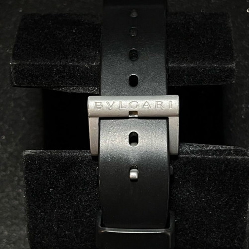 Bvlgari Aluminium AL38A watch used, unisex, black and white