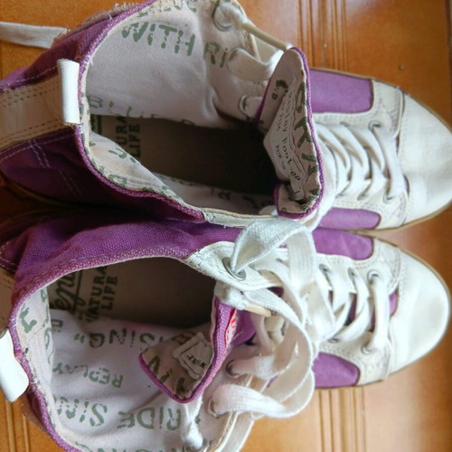 Replay fabric ankle boots used, size 38, purple