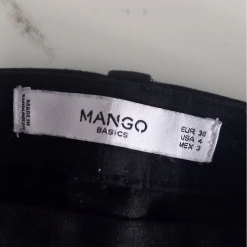 Mango women's straight-leg pants black like new, size 36