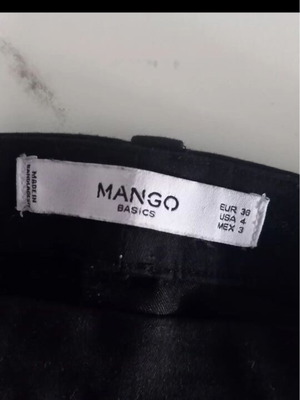 Mango women's straight-leg pants black like new, size 36