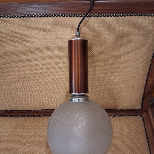 Set of 2 mid century single-light ceiling lamps
