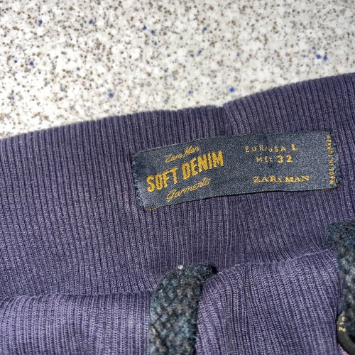 Zara Man Denim Jogger pants size L like new, blue
