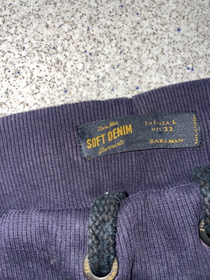 Zara Man Denim Jogger pants size L like new, blue