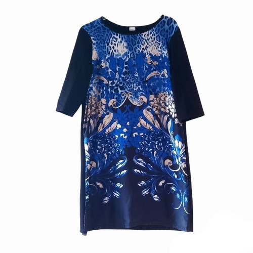 Yamamay dress L used with blue white and black print