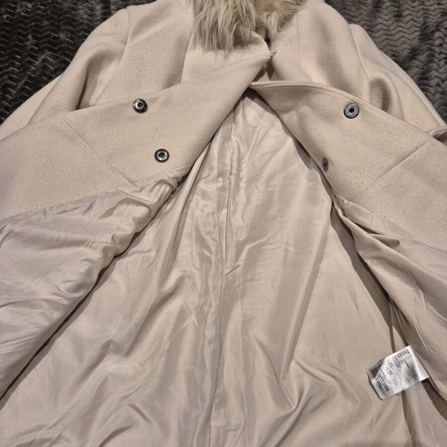 H&M coat used, beige, size S