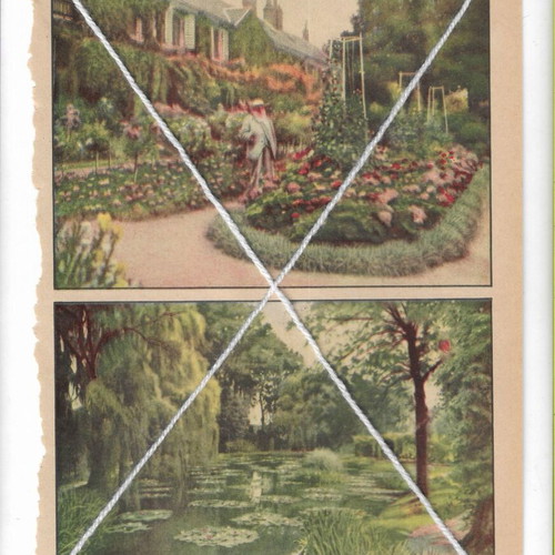 Vintage printed materials pack of 3 with floral and garden themes used