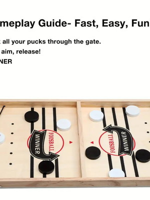 Board game with pucks, new