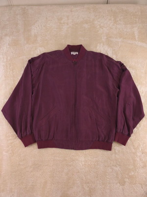 Silk bomber jacket like new, purple, size XXXL