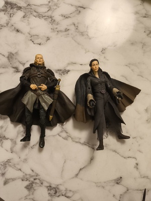Lord of the Rings action figures Legolas & Arwen used, Toy Biz set