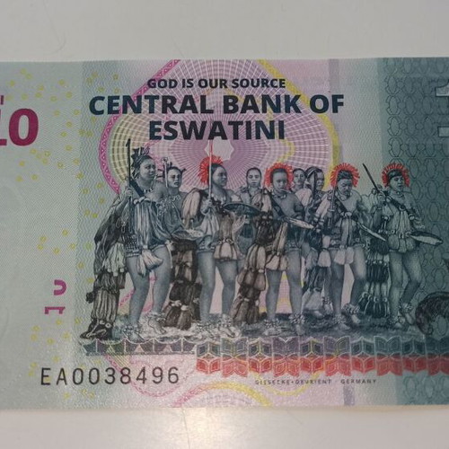 Swaziland 10 Emalangeni 2024 banknote new