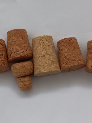 Cork stoppers new, pack of 5 pieces