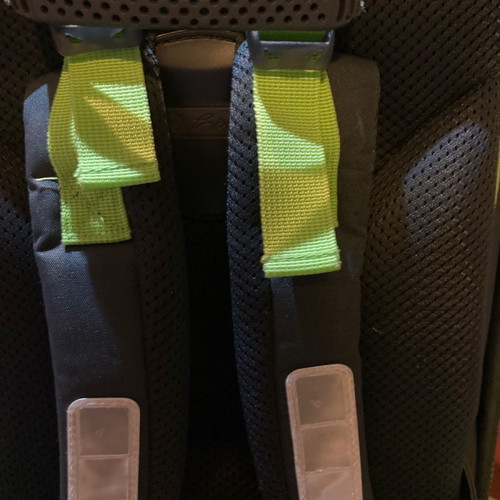 School backpack used with orthopedic back 36x32x19