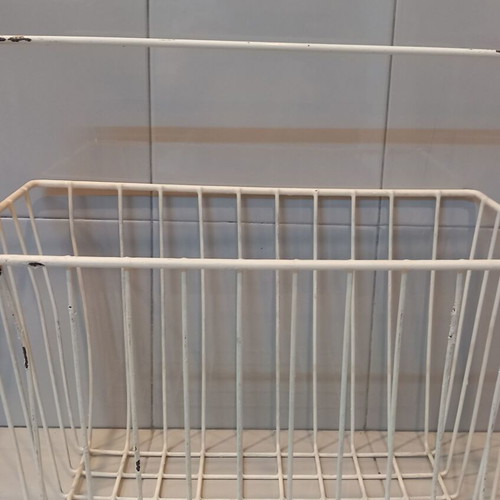 Storage basket used with hooks and handle