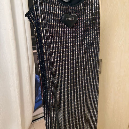 Mat official dress plus size new, black and silver
