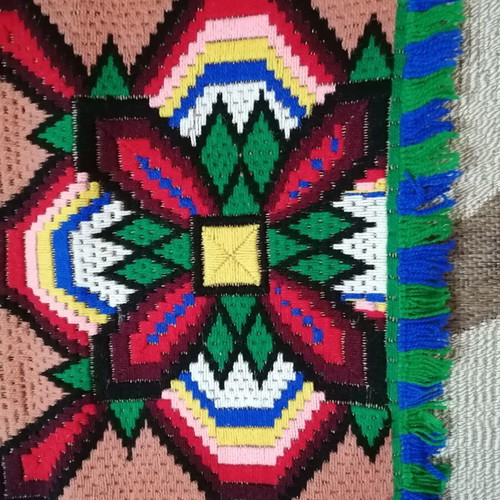 Handmade runner rug 3.80 × 0.53 m