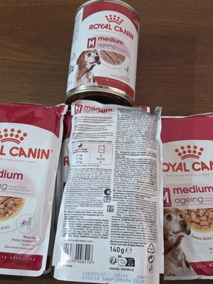 Τροφές Royal Canin και Pedigree καινούργιες, 24 φακελάκια και κονσέρβα