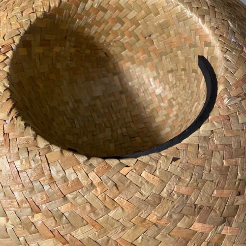 Straw Painted Handmade Hat new, one size