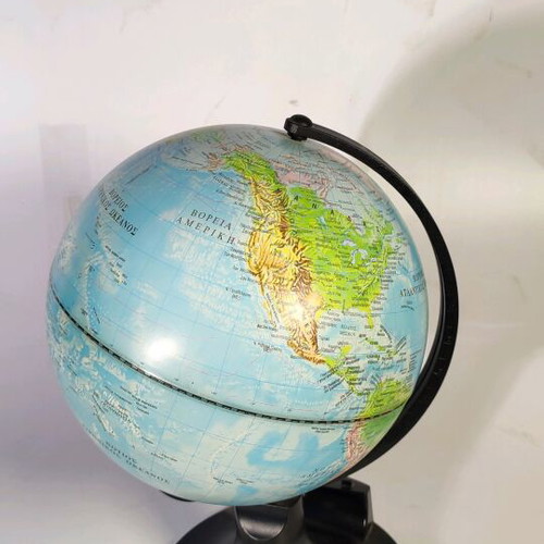 Political globe 25cm used with small crack