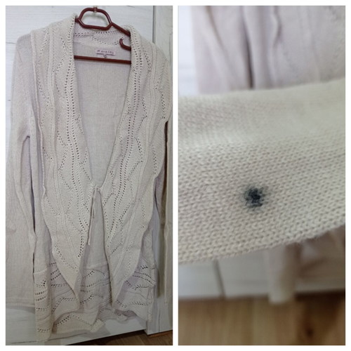 Anna Field cardigan used, size M, beige with sleeve mark