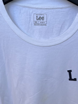 Lee men's white T-shirt XXL regular fit