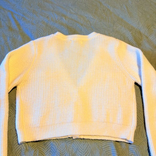 Knitted crop cardigan Mochy like new, white, A.L.E.
