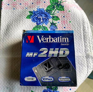 Verbatim Datalife MF2HD Micro 3.5" Ibm Diskettes Floppy Disks 10 Pack καινούριες στη ζελατίνα τους. Δεκτός κάθε έλεγχος