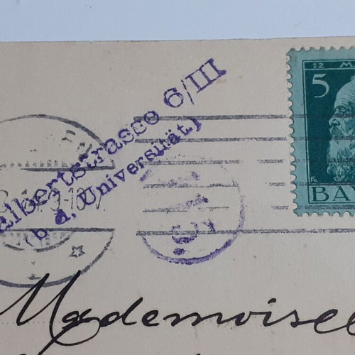 Postcard 1914 Greek Church of Munich used, signed by Archimandrite Germanos Vlachos