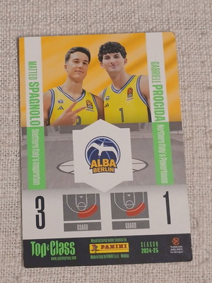 Panini Top Class Magic Mix Alba Berlin κάρτα μπάσκετ Matteo Spagnolo Gabriele Procida