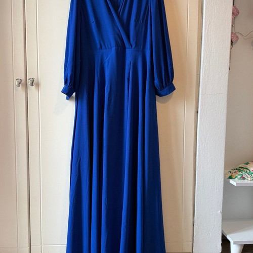 Blue Roua Dress like new with belt, size XXL
