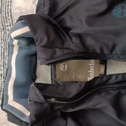Timberland kids jacket used, 3 years, gray and blue, 94 cm