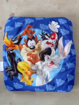 Βελούδινο μαξιλάρι Warner Bros Looney Tunes μεταχειρισμένο, 32x32 εκ.