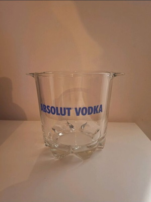 Absolut Vodka Glass Ice Bucket like new