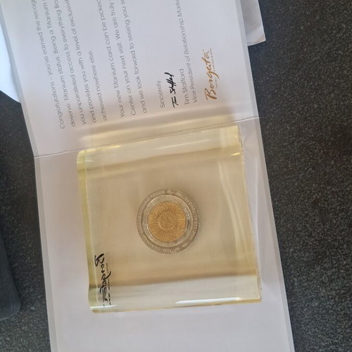 Casino chip paperweight souvenir like new