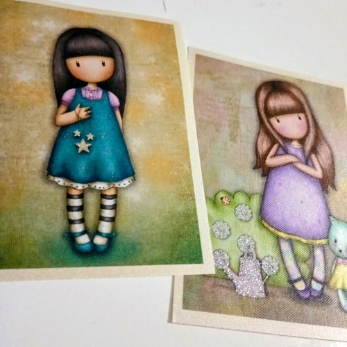 Santoro stickers like new, set of 2 pieces